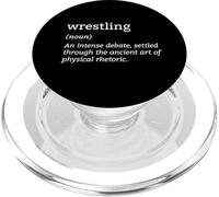 Wrestler Funny Wrestling Definition MMA Combat Sports Fight PopSockets PopGrip for MagSafe