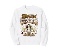 Wrestler Mama Mat Life Blessed Wrestling Mom Sweatshirt
