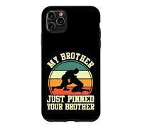 Wrestler Wrestling Retro My Brother Just Pinned Your Brother Case for iPhone 11 Pro Max