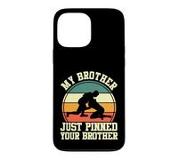 Wrestler Wrestling Retro My Brother Just Pinned Your Brother Case for iPhone 13 Pro Max