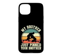 Wrestler Wrestling Retro My Brother Just Pinned Your Brother Case for iPhone 15 Plus