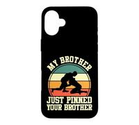 Wrestler Wrestling Retro My Brother Just Pinned Your Brother Case for iPhone 16 Plus