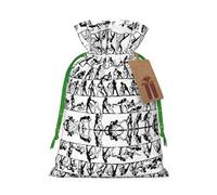 Wrestlers Sports Printed Drawstring Gift Bags,Various Sizes, Bulk Plastic Packaging Bags