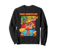 Wrestling 5th Birthday This Wrestler Is 5 Cute Comic Book Sweatshirt