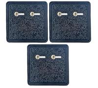 Wrestling Belt Display Wall Mount Hanger Black Leather Heavy-Duty, Universal Replica Belts Fit for Hang Display Solution (3 Pcs - Black)