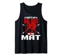 Wrestling Boxing Jiu Jitsu That's My Big Bro On The Mat Tank Top
