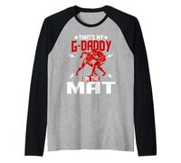 Wrestling Boxing Jiu Jitsu That's My G-Daddy On The Mat Raglan Baseball Tee