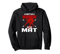 Wrestling Boxing Jiu Jitsu That's My Mommom On The Mat Pullover Hoodie