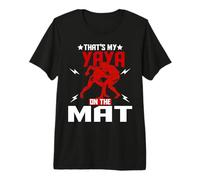 Wrestling Boxing Jiu Jitsu That's My Yaya On The Mat Premium T-Shirt