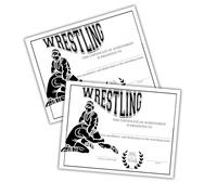 Wrestling Certificate of Achievement 30pk 8.5x11” High School Coach Wrestle Team Awards End of The Year Superlatives Athletic Most Improved VIP