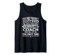 Wrestling Coach Leader Mat Skills Coach Coaching Champions Tank Top