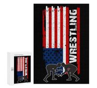 Wrestling Funny Wooden Picture Puzzle for Adults Vertical Challenge Intellectual Game Jigsaw Birthday Gifts