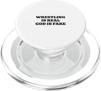 Wrestling is Real God Fake PopSockets PopGrip for MagSafe