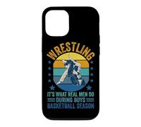 Wrestling it's What Real Men Do During Boys Basketball Case for iPhone 12/12 Pro