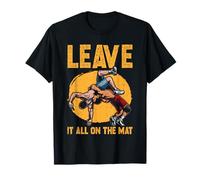 Wrestling Leave It All On The Mat Motivation T-Shirt