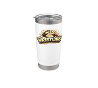 Wrestling Line Art Takedown Wrestler Gift Stainless Steel Insulated Tumbler