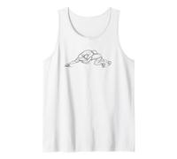 Wrestling Line Art Takedown Wrestler Gift Tank Top