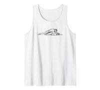 Wrestling Line Art Takedown Wrestler Gift Tank Top