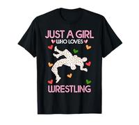 Wrestling Lover Women Gift Just A Girl Who Loves Wrestling T-Shirt