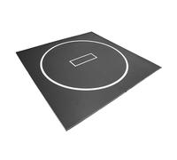 Wrestling Mat with Premium XPE Foam, Wrestling Mats for Home with Non-Slip Leather, Shock-Absorbent Training Mat, for Wrestling, Martial, Home Gym, School(Black)