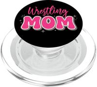 Wrestling Mom in Fun Bubble Letters PopSockets PopGrip for MagSafe