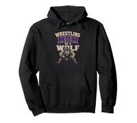 Wrestling Mom Of A Wolf Loud Proud Pack Mama Pullover Hoodie