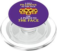 Wrestling Move A Nice Piledrive To The Face Funny Wrestler PopSockets PopGrip for MagSafe