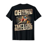 Wrestling Oh You Throw Balls That's Cool I Throw People Xmas T-Shirt