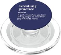 Wrestling Practice Definition Learn To Hug People Wrestler PopSockets PopGrip for MagSafe