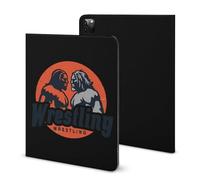 Wrestling Printed Tablet Case with Pencil Holder Unisex Slim TPU Protective Cover Compatible with iPad 2020/Pro 2020/Pro 2021/Air4/Air5