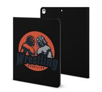 Wrestling Printed Tablet Case with Pencil Holder Unisex Slim TPU Protective Cover Compatible with iPad 2020/Pro 2020/Pro 2021/Air4/Air5