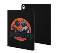 Wrestling Printed Tablet Case with Pencil Holder Unisex Slim TPU Protective Cover Compatible with iPad 2020/Pro 2020/Pro 2021/Air4/Air5