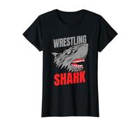 Wrestling Shark - Wrestling Value Graphic T-Shirt, Women, Black, XS