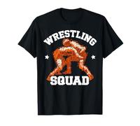 Wrestling Squad Scribble Sketch Art Team Spirit Grappler T-Shirt