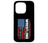 Wrestling USA Flag Military Camo Pride Case for iPhone 15 Pro