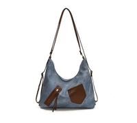 WREWING 3-Way Convertible Tote: Large Capacity Commuter Bag- Shoulder/Crossbody/Backpack Carry - Blue