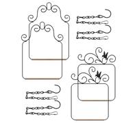 WREWING 4 Pcs Metal Bird Swing & Perch Set | Outdoor/Indoor Hanging Cage Accessories with Wooden Dowel | for Parrots, Parakeets, Lovebirds