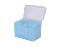 WREWING Blue Dental Picks 1100Pcs - Double Head Interdental Cleaner with Portable Clear Case, Soft Teeth Cleaning Tool