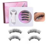 WREWING CT04 Magnetic Eyelash Kit - No Glue, Reusable, Natural Look & Easy Fit | 6 Styles, Soft Faux Mink, 3-Second Application(CT04-2+CT04-2)