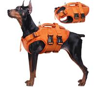 WREWING Dog Life Jacket - High - Flotation, Reflective and Adjustable for All - Sized Dogs - Ideal for Swimming, Boating and Water Adventures