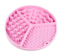 WREWING Dog Slow Feeder Bowl with Suction Cups - 7.87" Silicone Lick Mat for Anxiety Relief, Puzzle Feeder for Yogurt, Peanut Butter & Dry/Wet Food