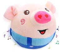 WREWING Interactive Talking Plush Dog Toy with 388 Songs, Moving Bouncing Pet Toy with Sound Effects for Dogs and Cats