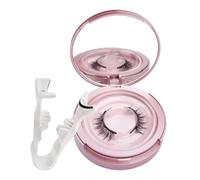 WREWING Magnetic Eyelashes Set with Mirror & Tweezers | No Glue, Reusable, Natural Volume | 2-Pair Kit (Dramatic & Subtle Styles)
