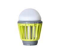 WREWING Mosquito Killer Lamp - Portable Rechargeable Camping Lantern with Bug Zapper, IPX6 Waterproof, Retractable Hook, and LED Torch/Light, Green