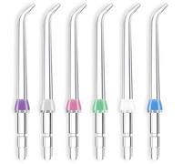 WREWING Replacement Classic Jet Tips 6 Pack for Water-pik Oral Irrigator & Dental Flosser, Compatible with WP100, WP250, WP300, WP450, WP660, WP900