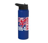 Wrexham 1864 Rampant Dragon Stainless Steel Insulated Water Bottle