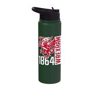 Wrexham 1864 Rampant Dragon Stainless Steel Insulated Water Bottle