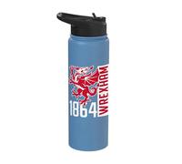 Wrexham 1864 Rampant Dragon Stainless Steel Insulated Water Bottle