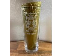 Wrexham AFC Hi-Ball Glass with Club Crest, Licensed Merchandise to Handy Stamps Ltd | Personalise with Your own Text, Dishwasher Safe, 360ml, Dishwasher Safe