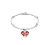 Wrexham AFC Sterling Silver Heart Affinity Bracelet Clogau Metallics One Size